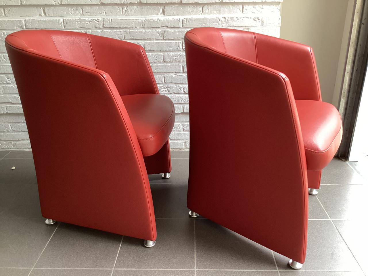 Rolf Benz stoelfauteuils(RB7300)per 2 of 4 stuks(als nieuw