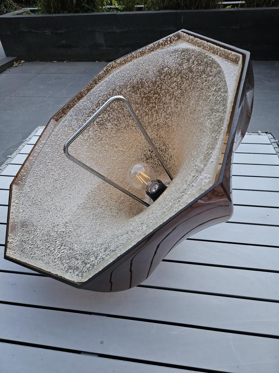 Zeldzame DL Holland Octagon 'UFO' Hanglamp – Jaren 80 herda