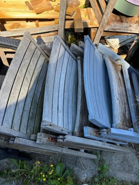 Gratis tuinstoelen 8 stuks