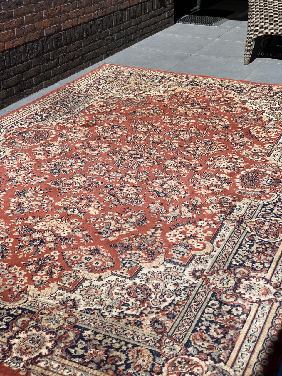 ✨Super Leuk Sfeervol Vintage Vloerkleed Zuiver Scheerwol ✨