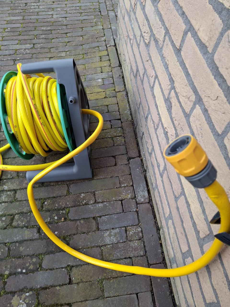 Tuinslang op haspel, extra lang !