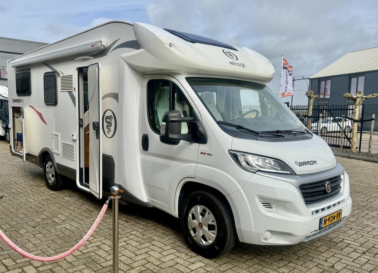 Elnagh Baron 73 (2x lengtebedden, hefbed, Euro 6 , zeer netjes )