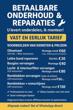 Auto reparaties, onderhoud