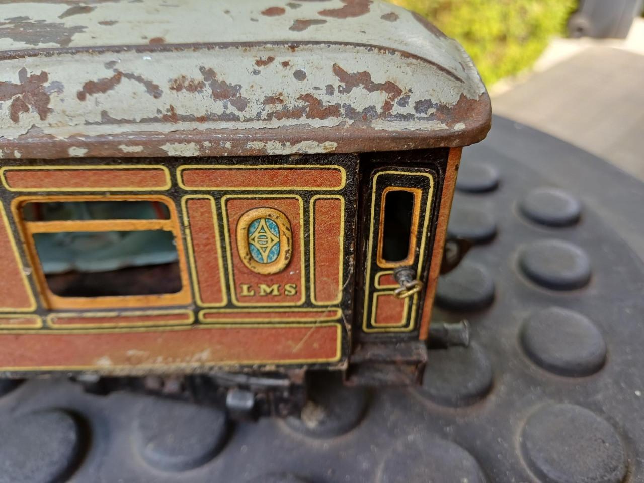 Antieke spoorwegwagon