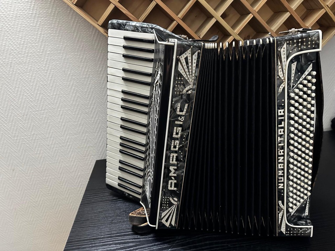 Italiaanse 120-bassen accordeon – Numana Italia + KOFFER
