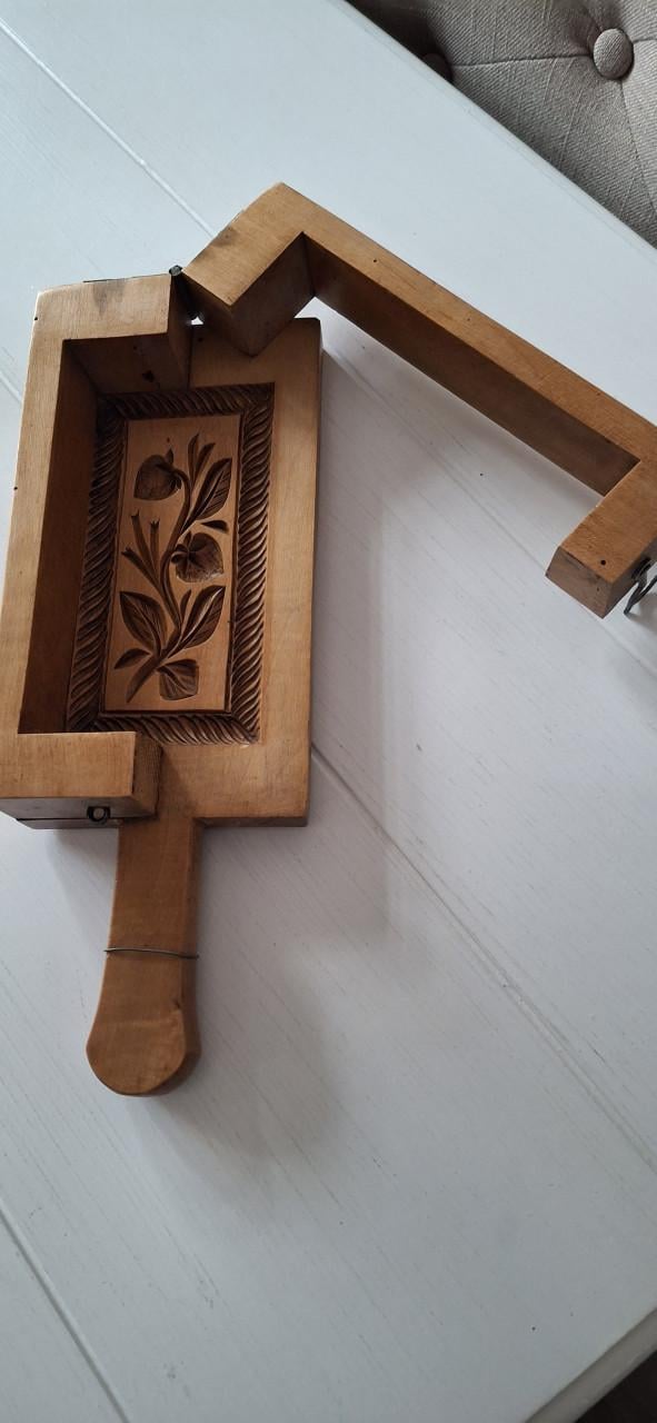 Antiek Houten botervorm
