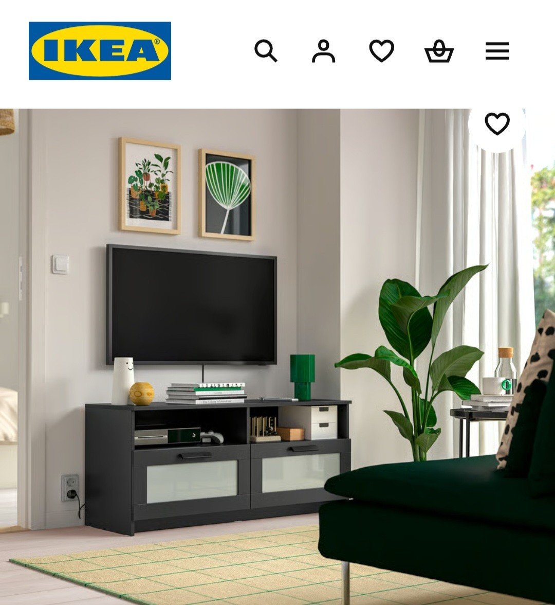 Brimnes Ikea tv meubel 120x41x53 cm zwart