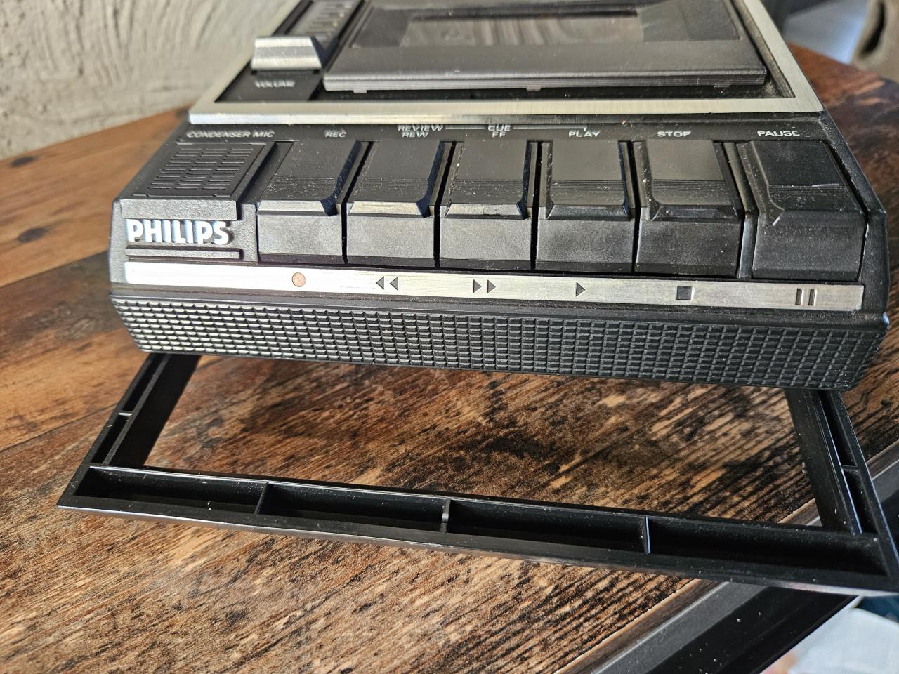 Philips N2233 Cassetterecorder - Vintage Draagbaar
