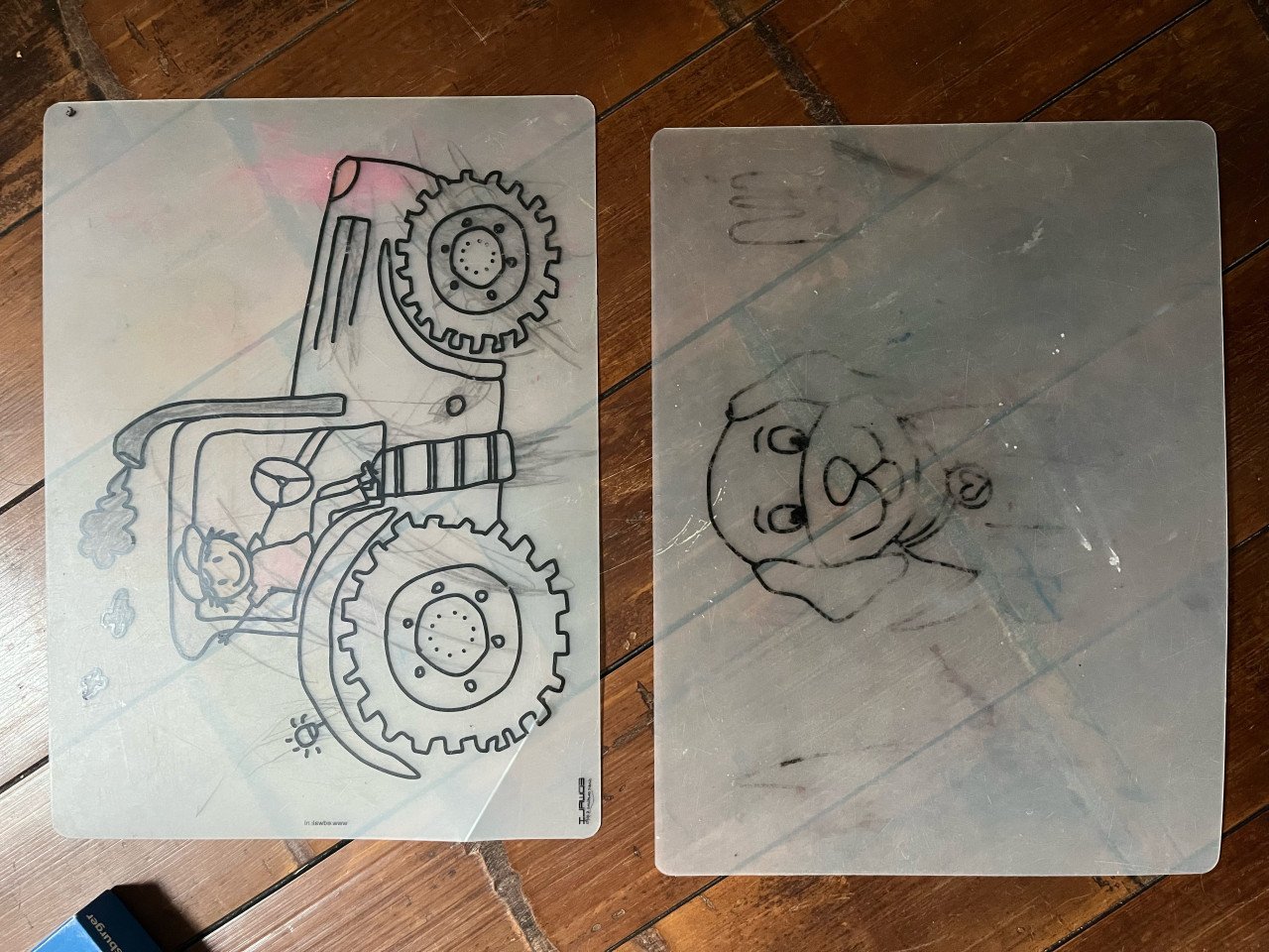 Twee placemats om in te kleuren