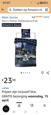 Te koop 2 dekbed overtrek van hart poter