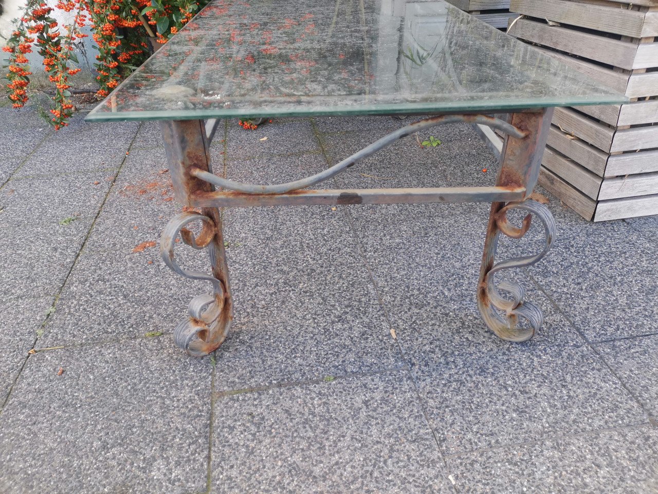 Decoratieve Smeedijzeren lage tafel