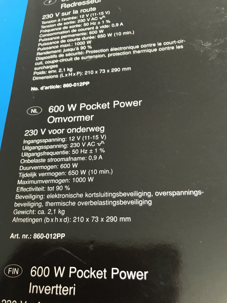 Omvormer 12V naar2 30V