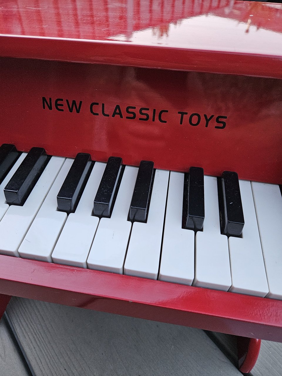 Zgan prachtig New Classic Toys Piano voor kinderen stevige houten kwaliteit