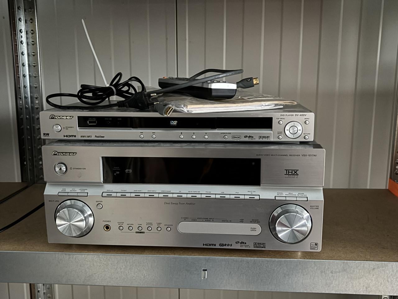 Pioneer versterker + DVD speler