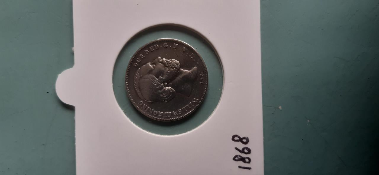 Halve gulden willem3--1868