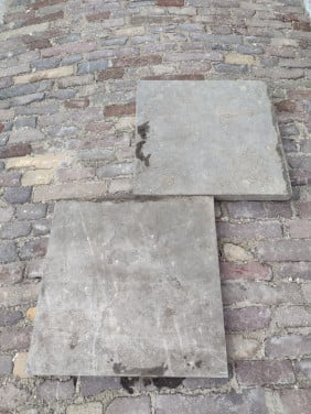 Terras tegels 40x40x3 hardsteen/natuursteen