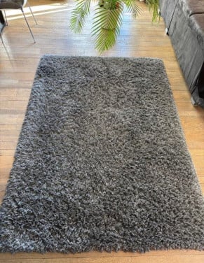 Grijs IKEA GÅSER hoogpolig tapijt – 170x240 cm  Als nieuw
