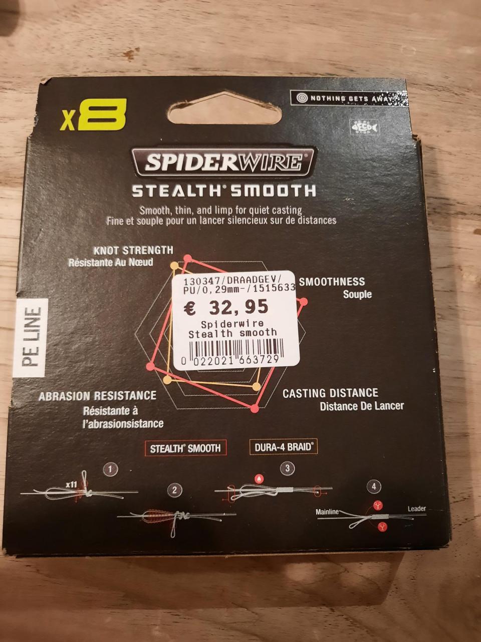 Spiderwire gevlochten lijn