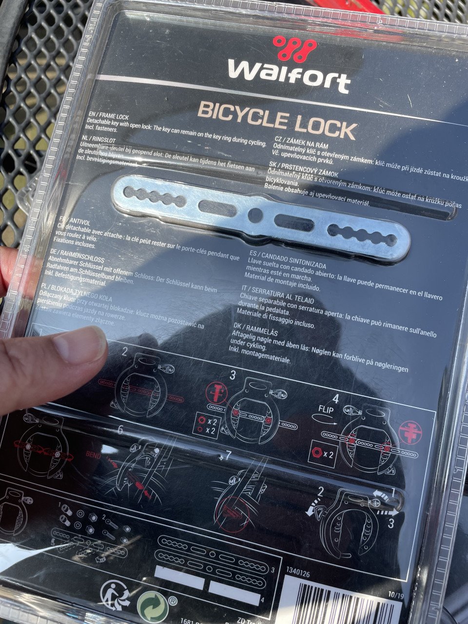 4 NIEUWE Veiligheidsslot Fiets in ongeopende verpakking!!