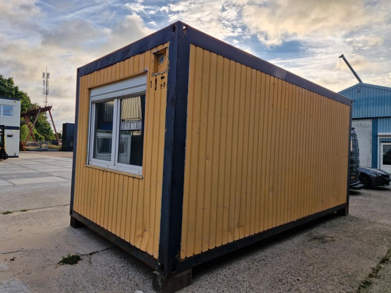 Gebruikte 6x3m kantoorunit / bouwkeet / schaftkeet / bureel