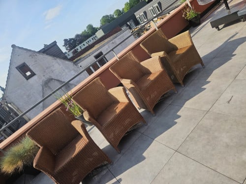 4 stoelen Sm design Lloyd loom