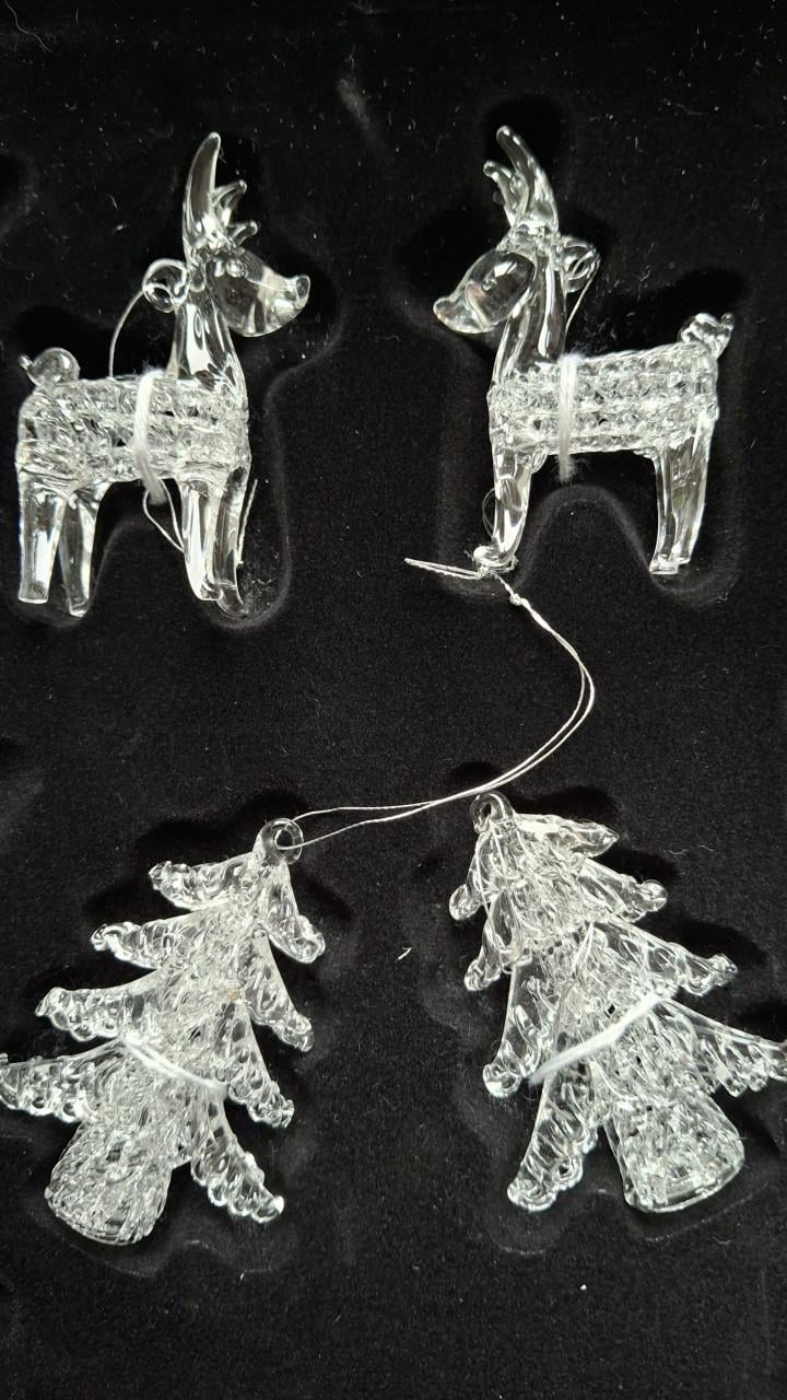 Decoratieve glasfiguurtjes Kerst