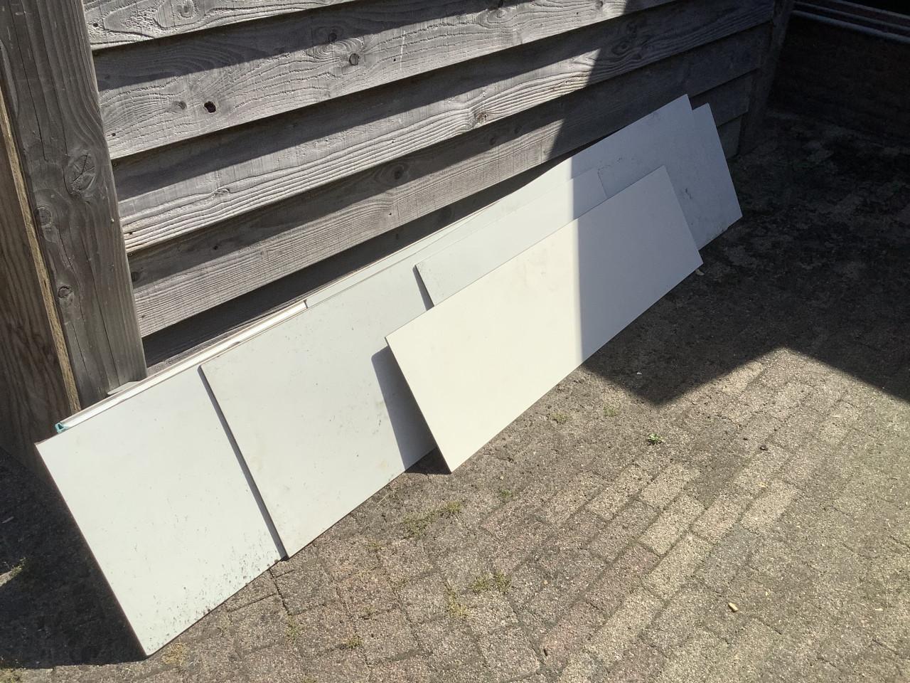 Reststukken nieuwe Trespa platen