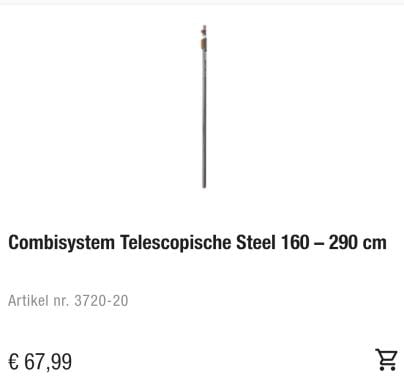 Gardena telescoopsteel met zaag