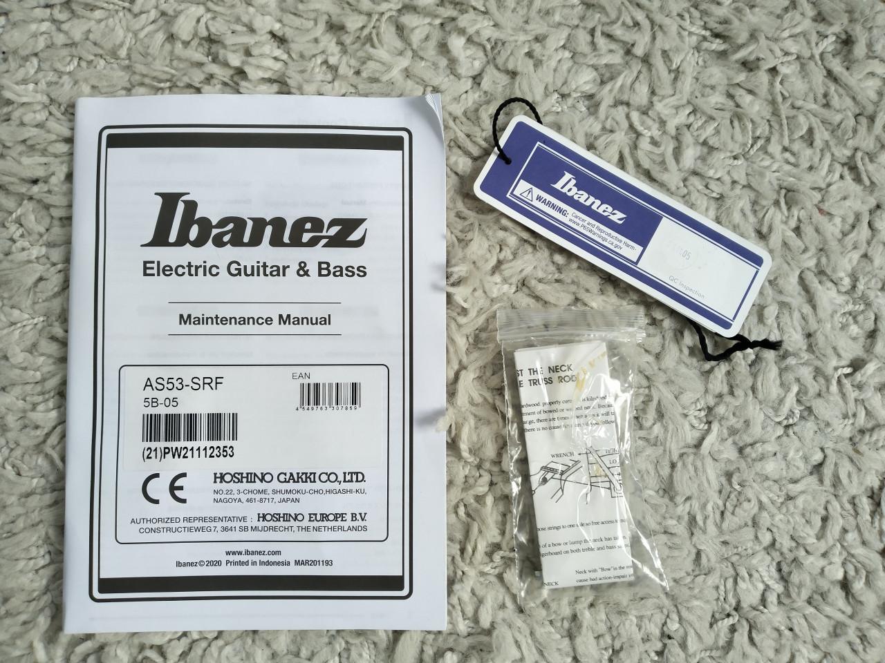 Ibanez AS53 Artcore Sunburst Red Flat z.g.a.n. 220 EURO.