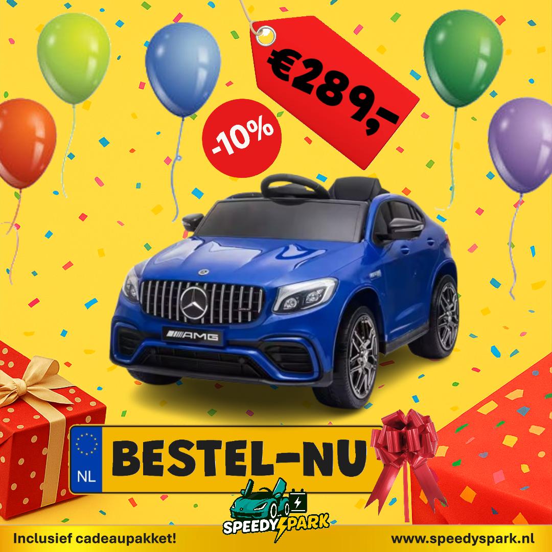 Elektrische Kinderauto 12V–Mercedes-Benz GLC 63S | Blauw