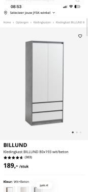 Kledingkast Jysk