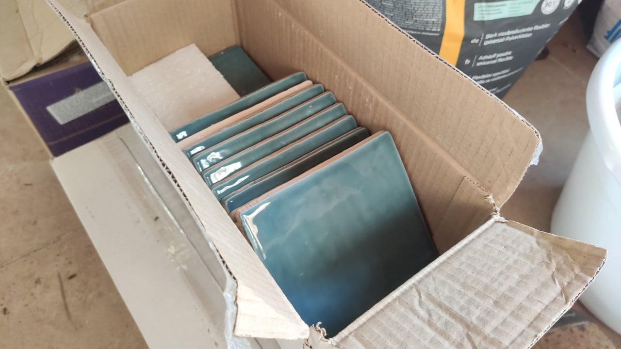 Hele mooie handvorm tegels 13x13