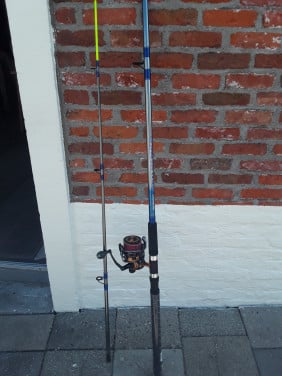 Te koop een mooie hengel plus molen