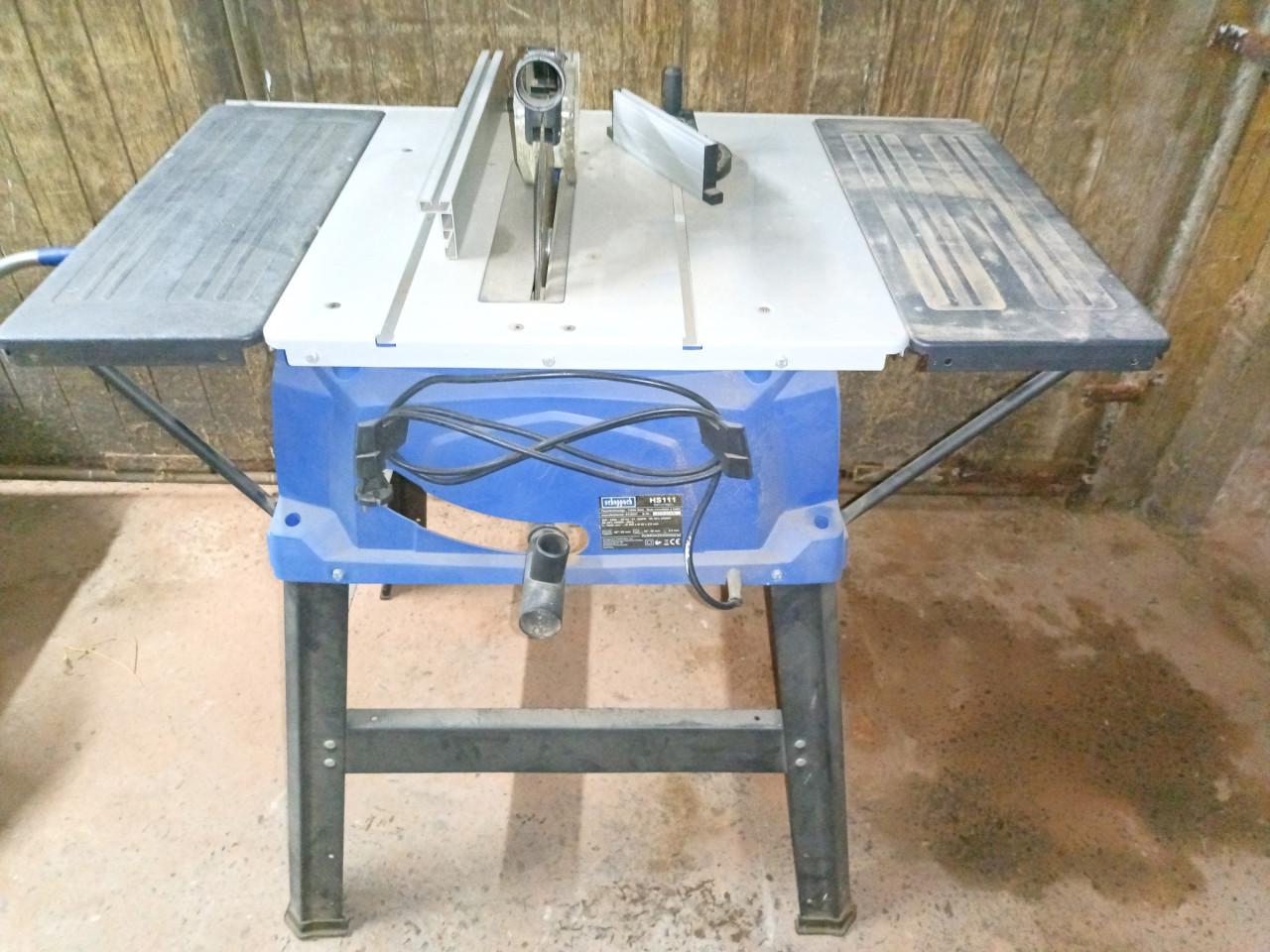 Te koop Zaagtafel Scheppach HS111 – zeer weinig gebruikt