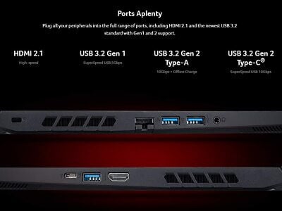 Gaming Laptop Nitro 5 17,3" - Ryzen - RTX 3060 - SSD - 144Hz