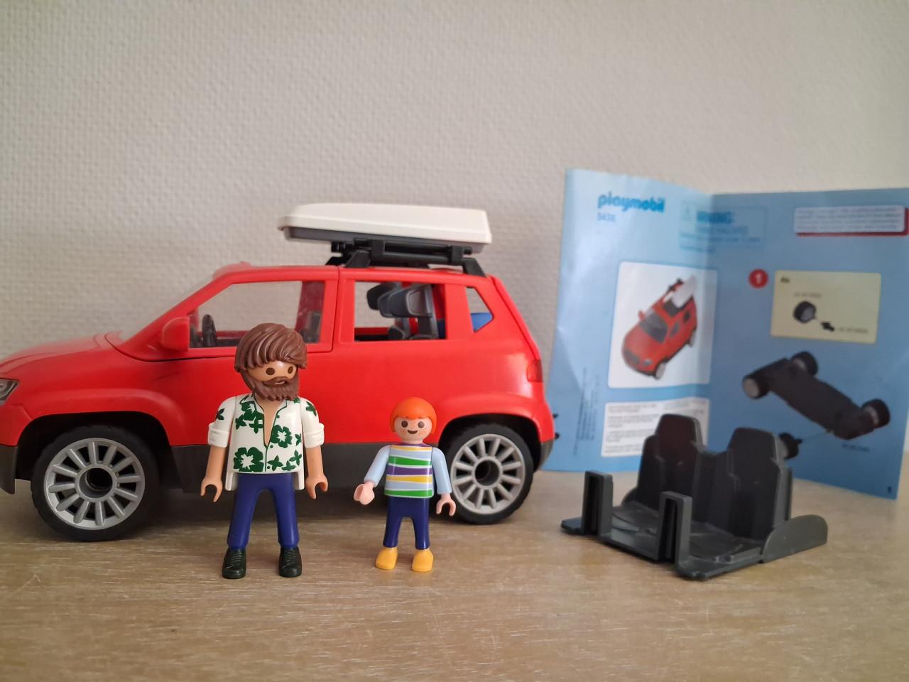 Playmobil gezinsauto met dakkoffer, koffer setnr 5436s setnr