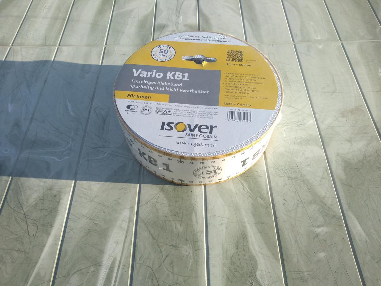 Vario KB1 isolatietape 40 meter x 60 mm(137 Meter )