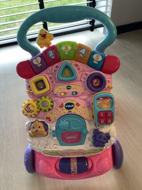 Vtech loopwagen roze