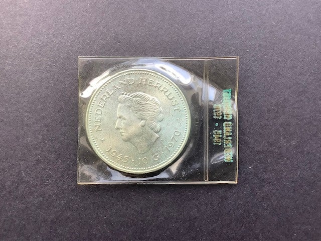 Juliana , 10 gulden zilver 1970 unc.