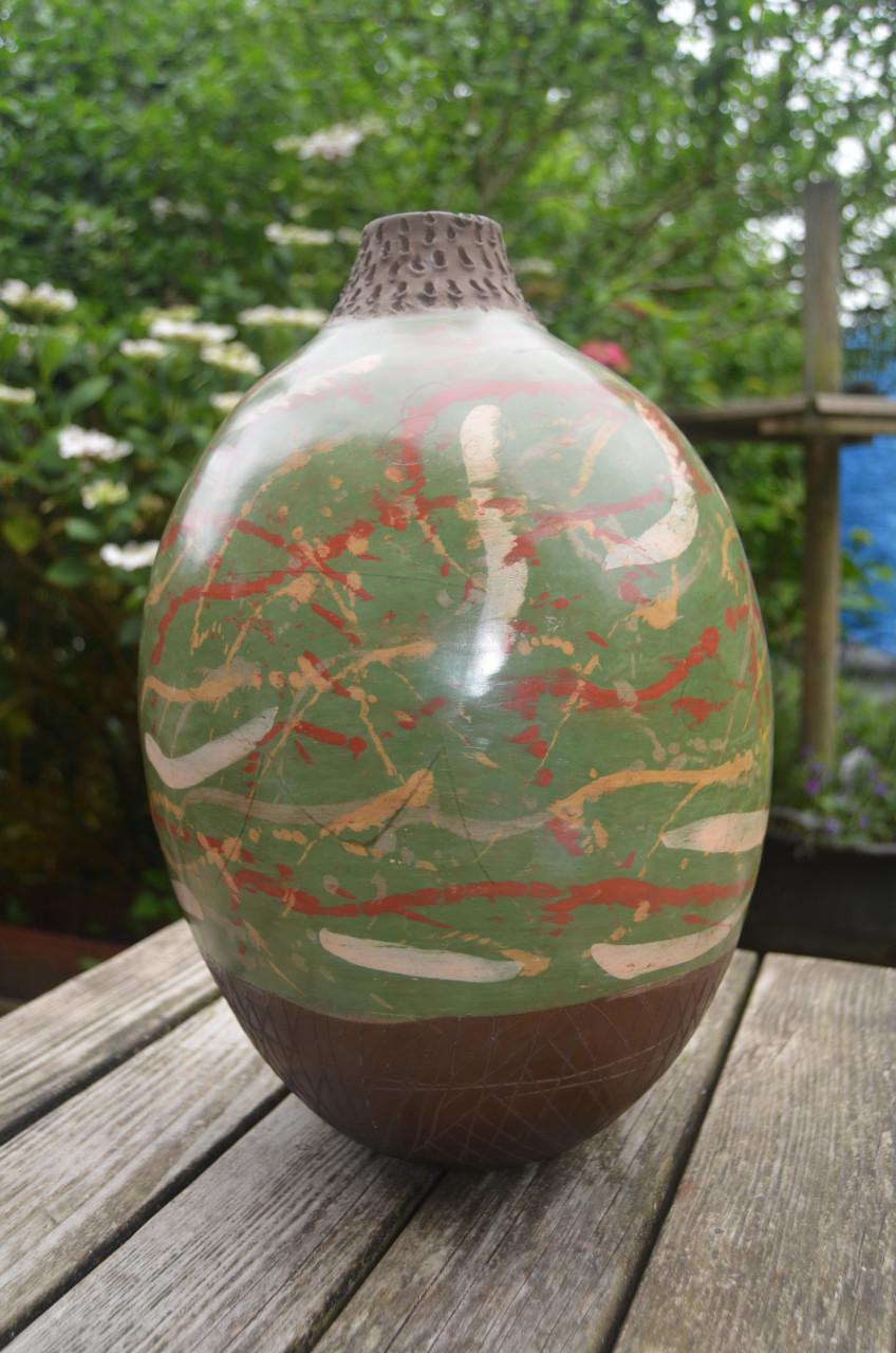 Prachtige Peruaanse pot, aardewerk. (1)