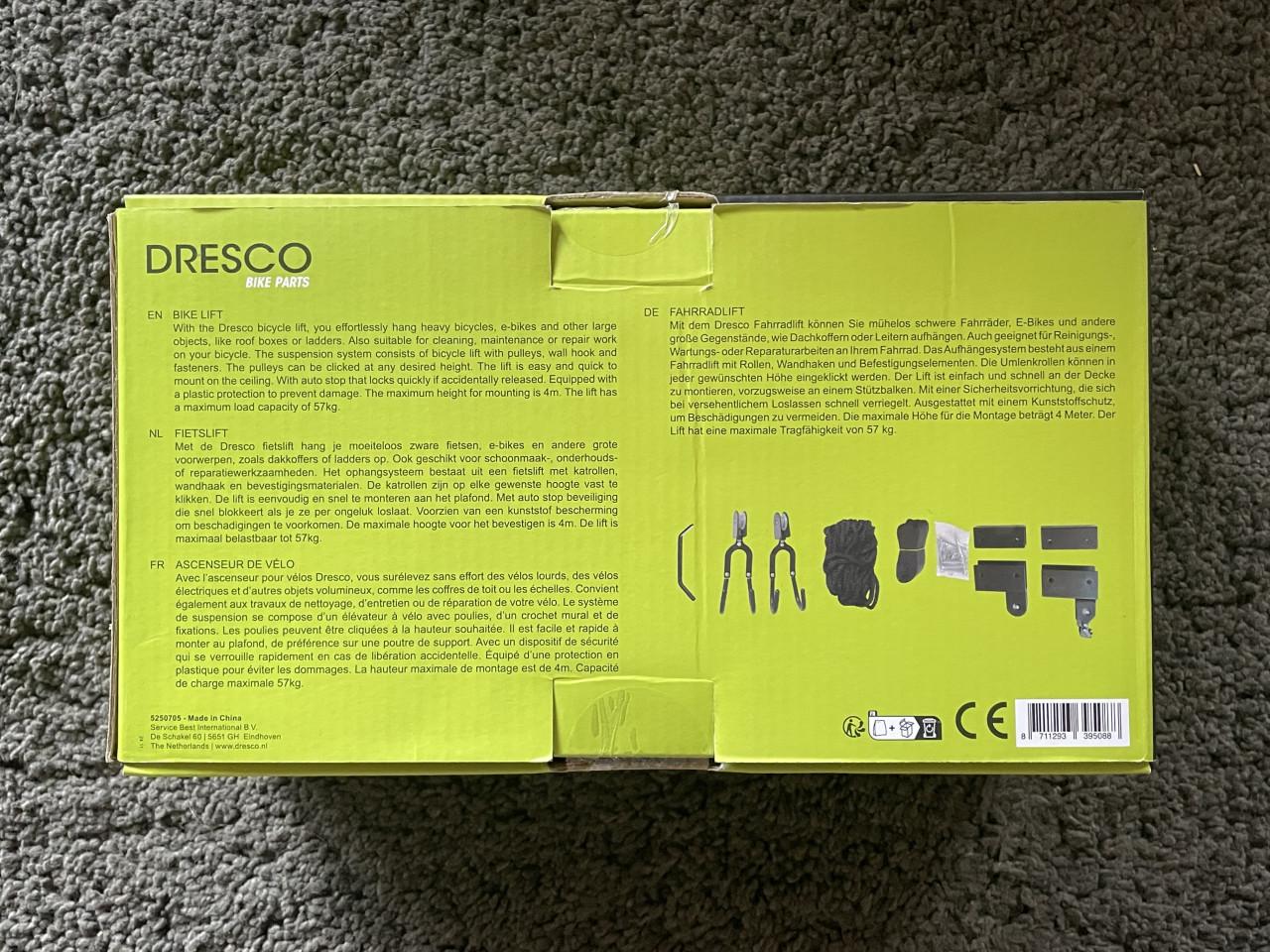 Dresco heavy duty fietslift.