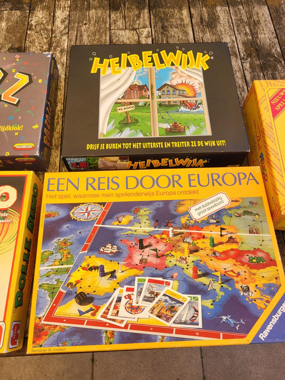 7 spellen, waaronder  reis door Europa, Dolle Dino,Lach je rijk,heibelwijk