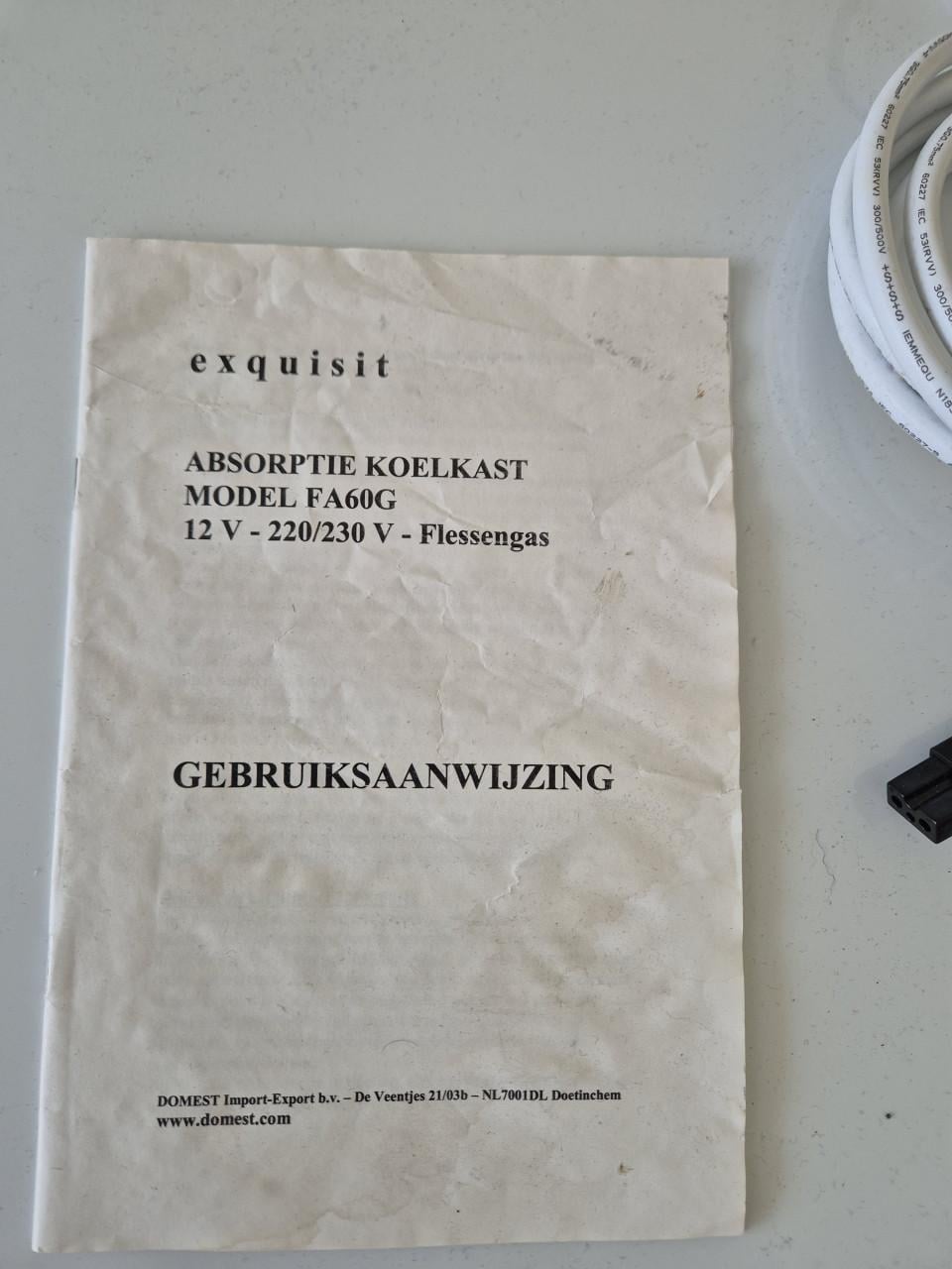Exquisit camper/caravan koelkast