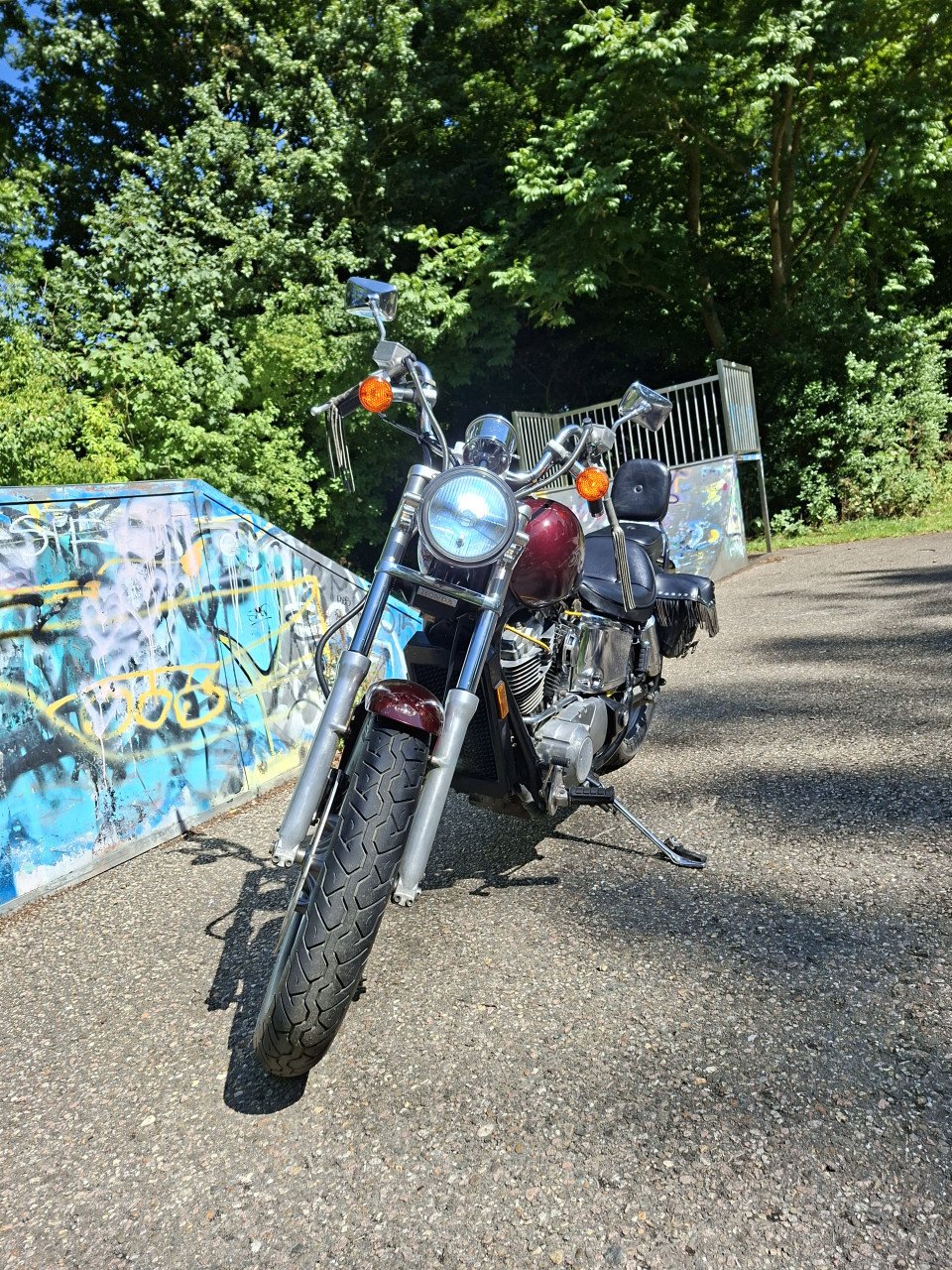 Honda Shadow VT-1100 met 13.000 mil op de teller bj 1987