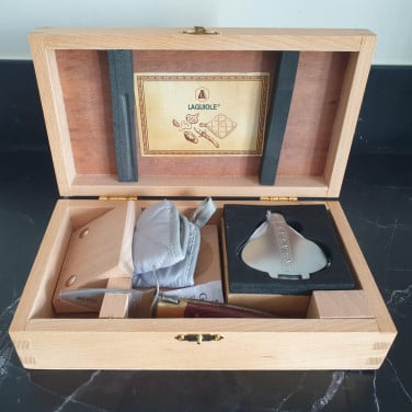 Giftset Laguiole oesters openen in houten doos