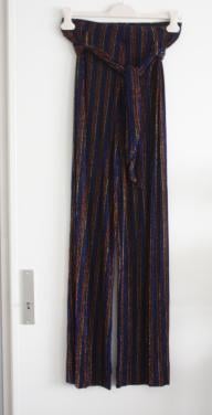 Glitter streep pantalon maat 40
