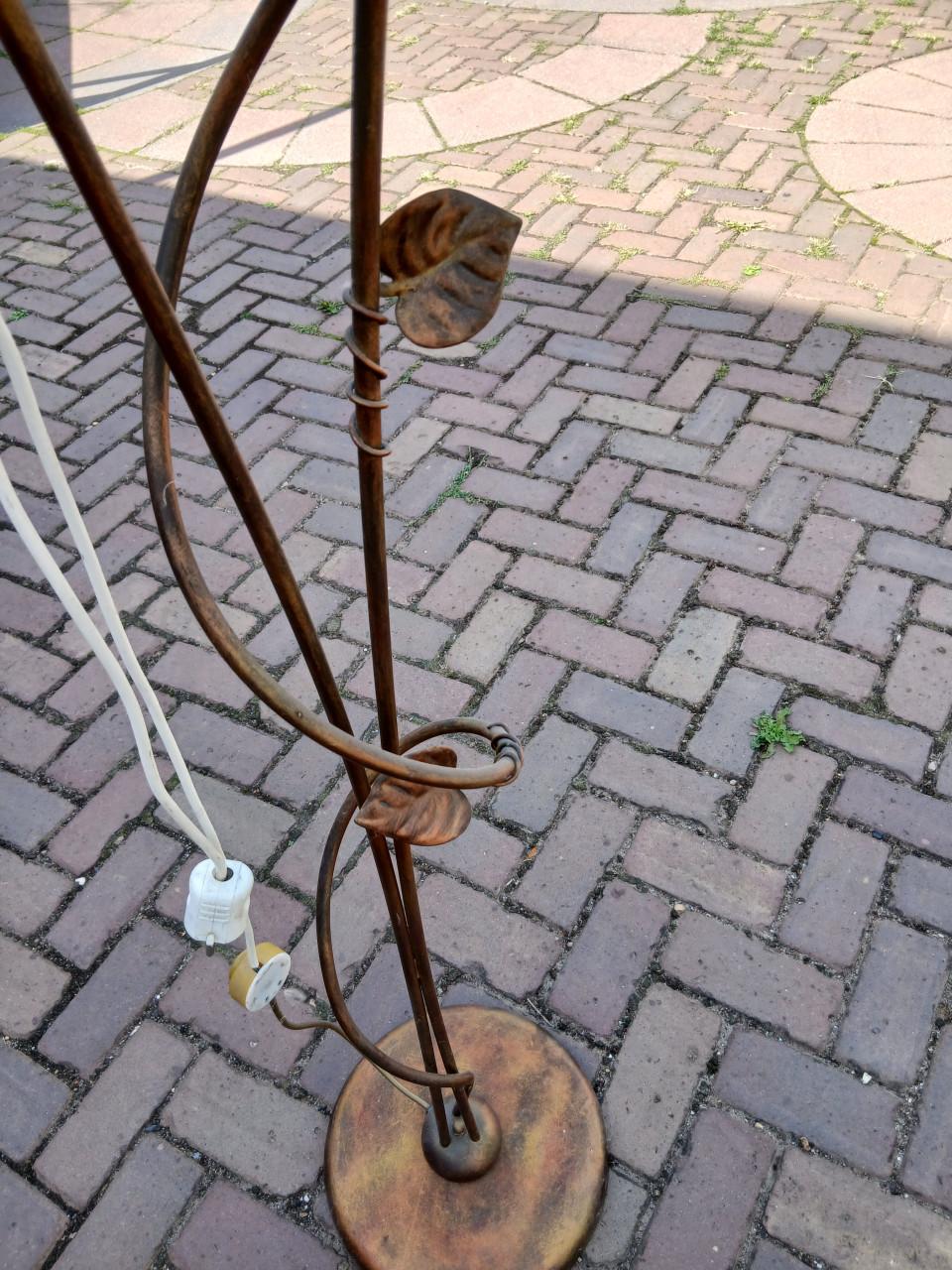 VINTAGE METALEN STAANDE VLOERLAMP