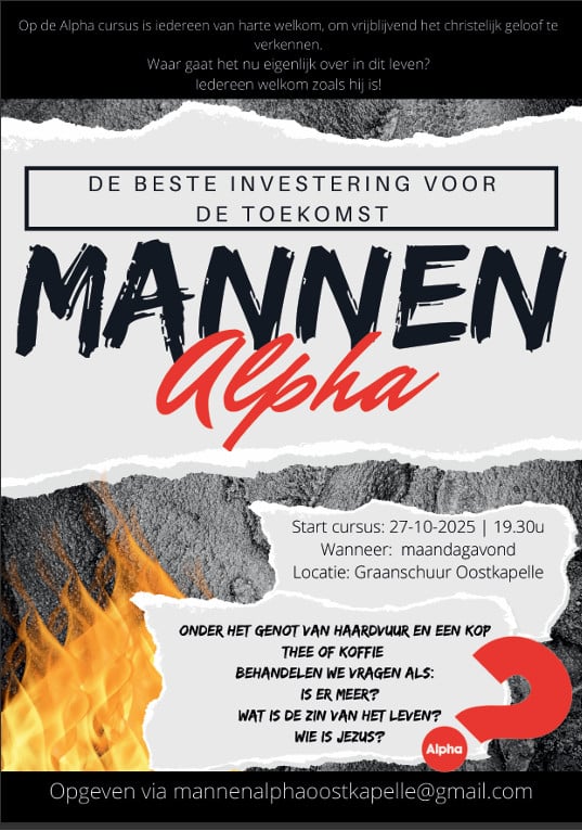 Bijbelcursus mannenalpha Alpha Nederland
