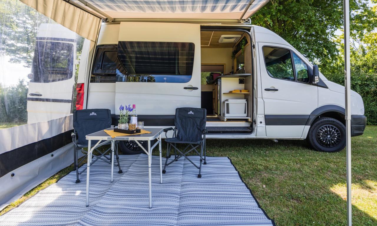 Unieke VW Crafter L2H2, Breedte bed, off-grid voorziening