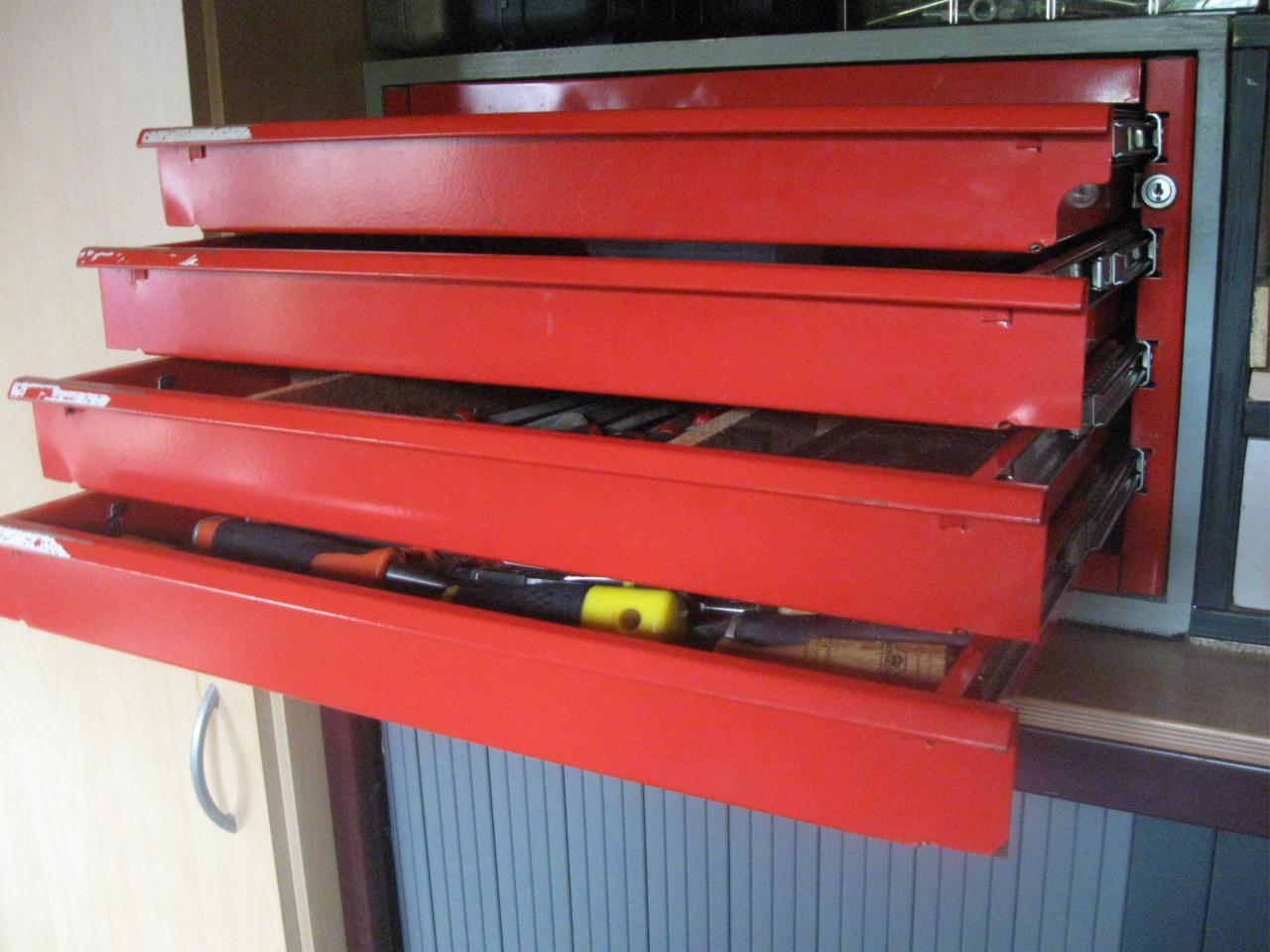 Metalen gereedschap kist